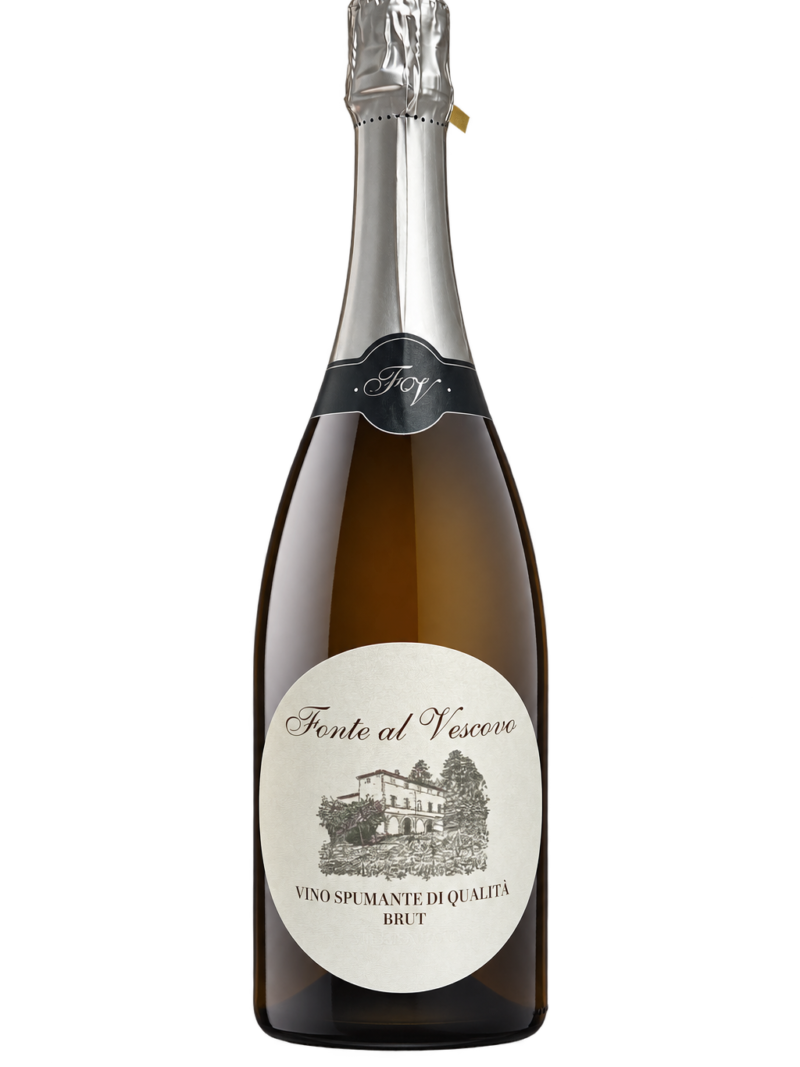 VINO SPUMANTE DI QUALITA' BRUT | '' FONTE AL VESCOVO '' | 0,75 LT